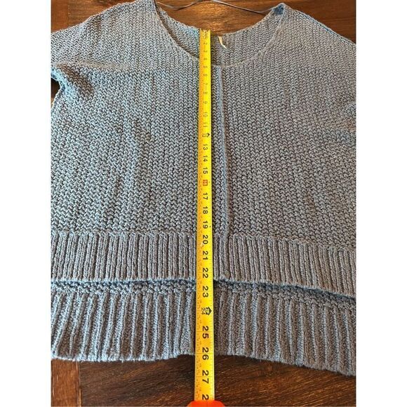 Free people cable knit sweater, blue size XS - Picture 4 of 6